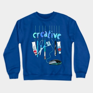 Connected Creative in Blue Crewneck Sweatshirt